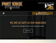 Tablet Screenshot of fortknoxstorage.ca